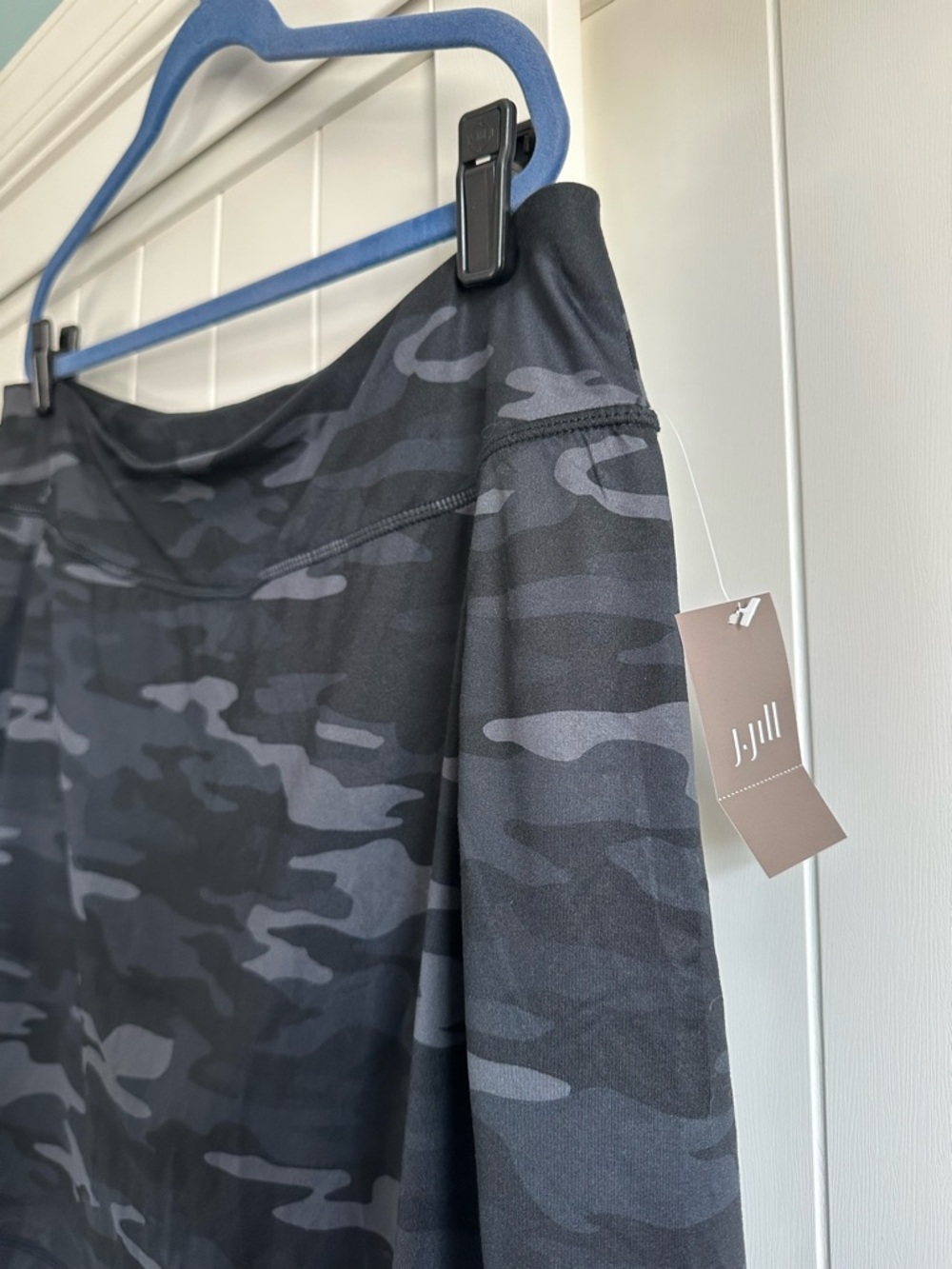 J.Jill Fit Black Gray Camo A-Line Knit Skort XL NWT Active Golf Tennis - Picture 4 of 4